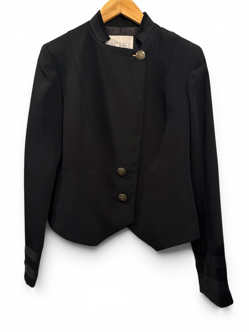 Rachel Roy Black Military-Style Jacket